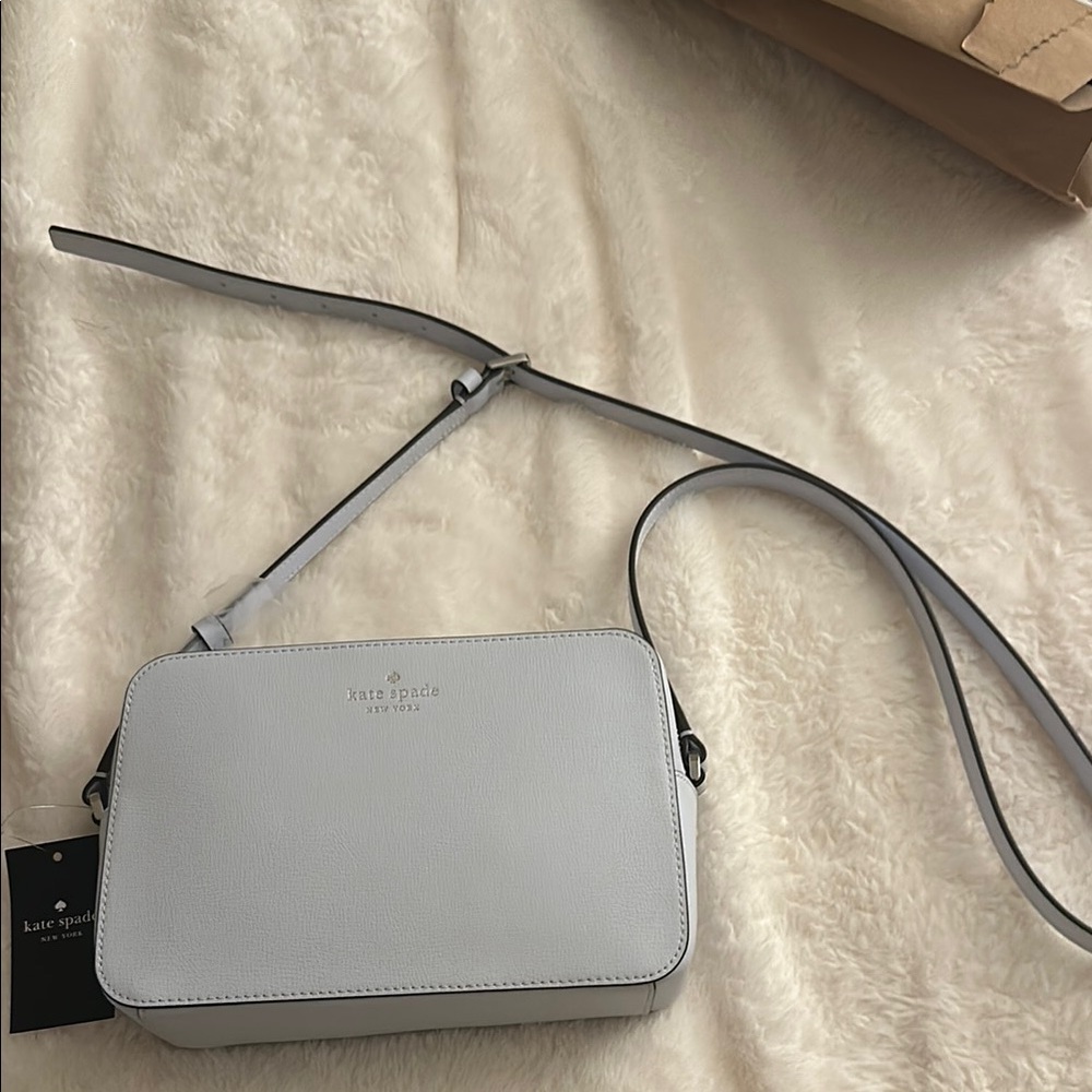 Kate Spade Light Gray Crossbody Bag